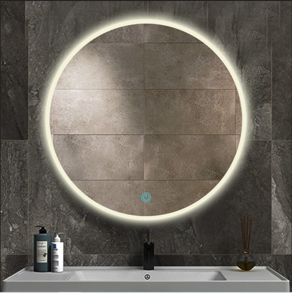 Banyo Makyaj Vanity Yuvarlak LED Ayna