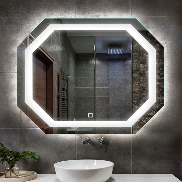 Çerçevesiz Rhombus LED Banyo Aynası